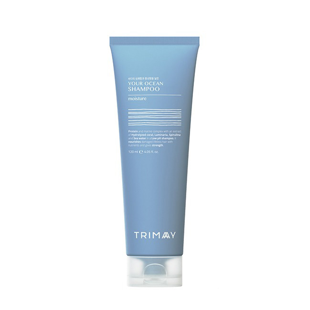 Бессульфатный протеиновый шампунь для сухих волос Trimay Your Ocean Shampoo Moisture (Protein), 120 мл ТУБА