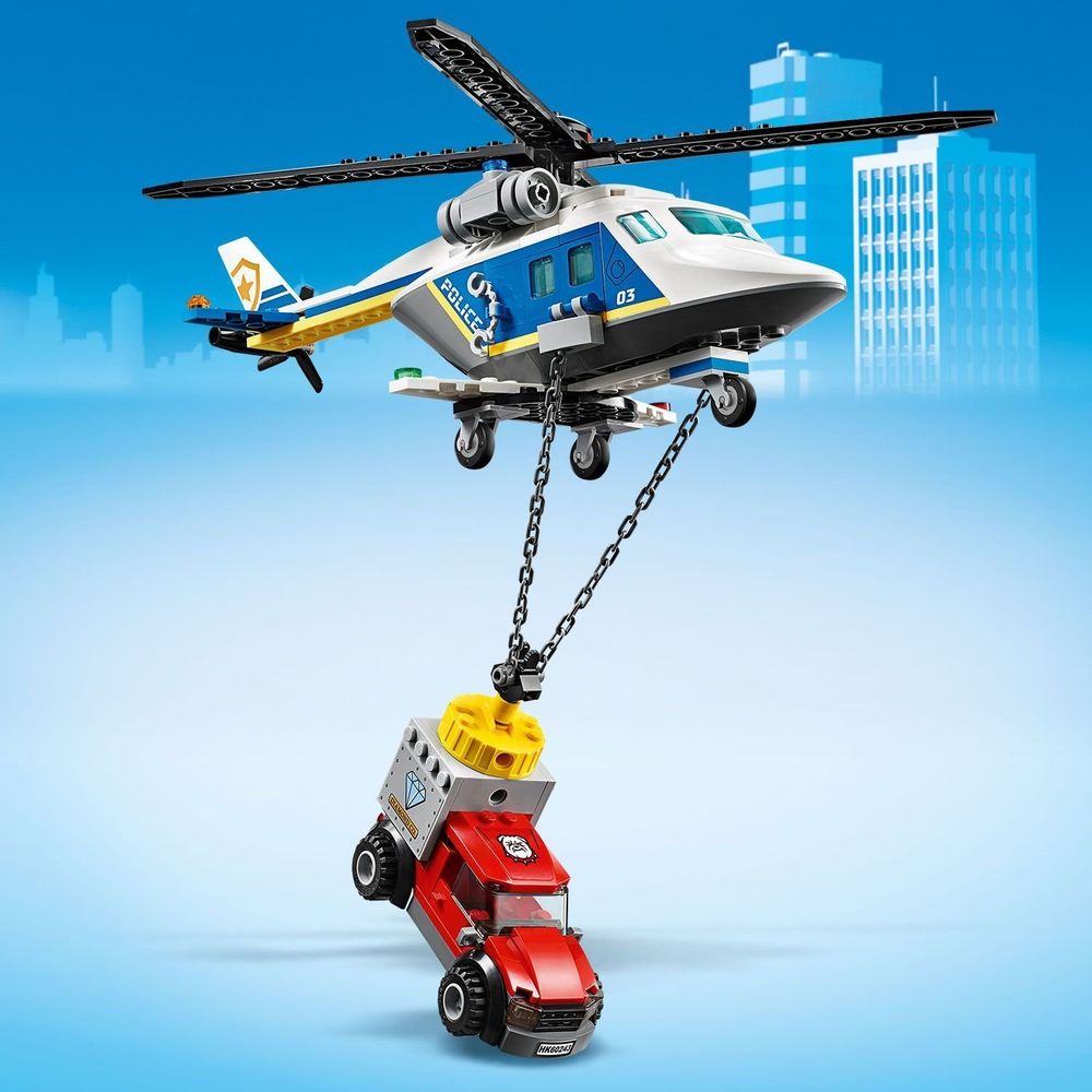 Конструктор LEGO City Police 60243 Погоня на полицейском вертолёте