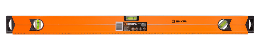 Уровень алюминиевый «Магнитный» 800мм 3 глазка фрезерованный Вихрь