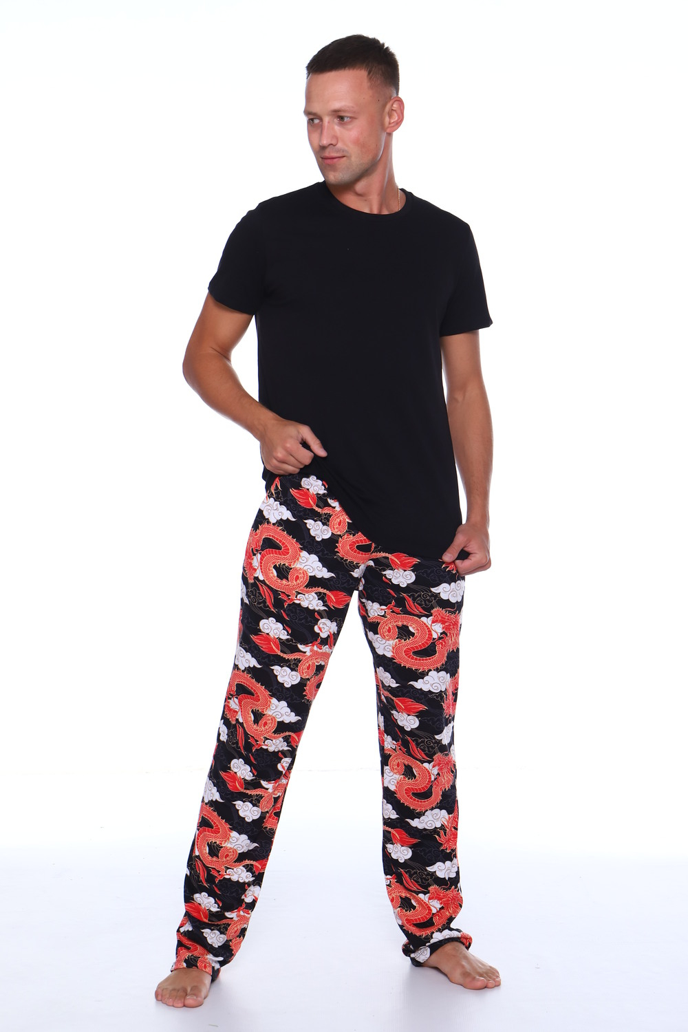Пижама с брюками Дракон 1-054
