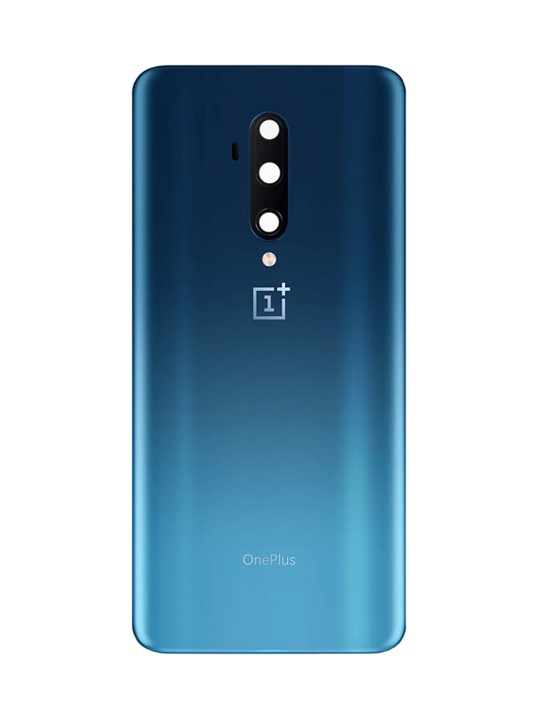 Задняя крышка для OnePlus 7 Pro синяя матовая (Nebula Blue) со стеклом камеры