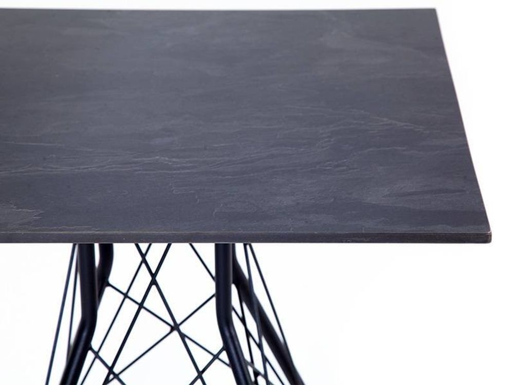 "Конте" интерьерный стол из HPL 70x70см, цвет "серый гранит"
