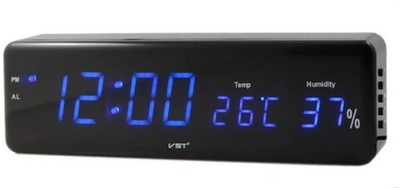 Часы VST-805S-5 синие свечение