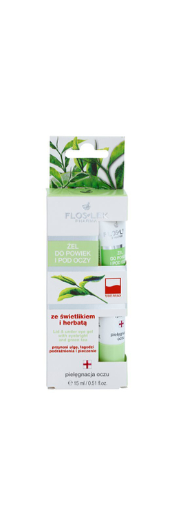 FlosLek Pharma Eye Care - гель для области вокруг глаз со скайлайтом и зеленым чаем /   15  ml  / GTIN 5905043001760