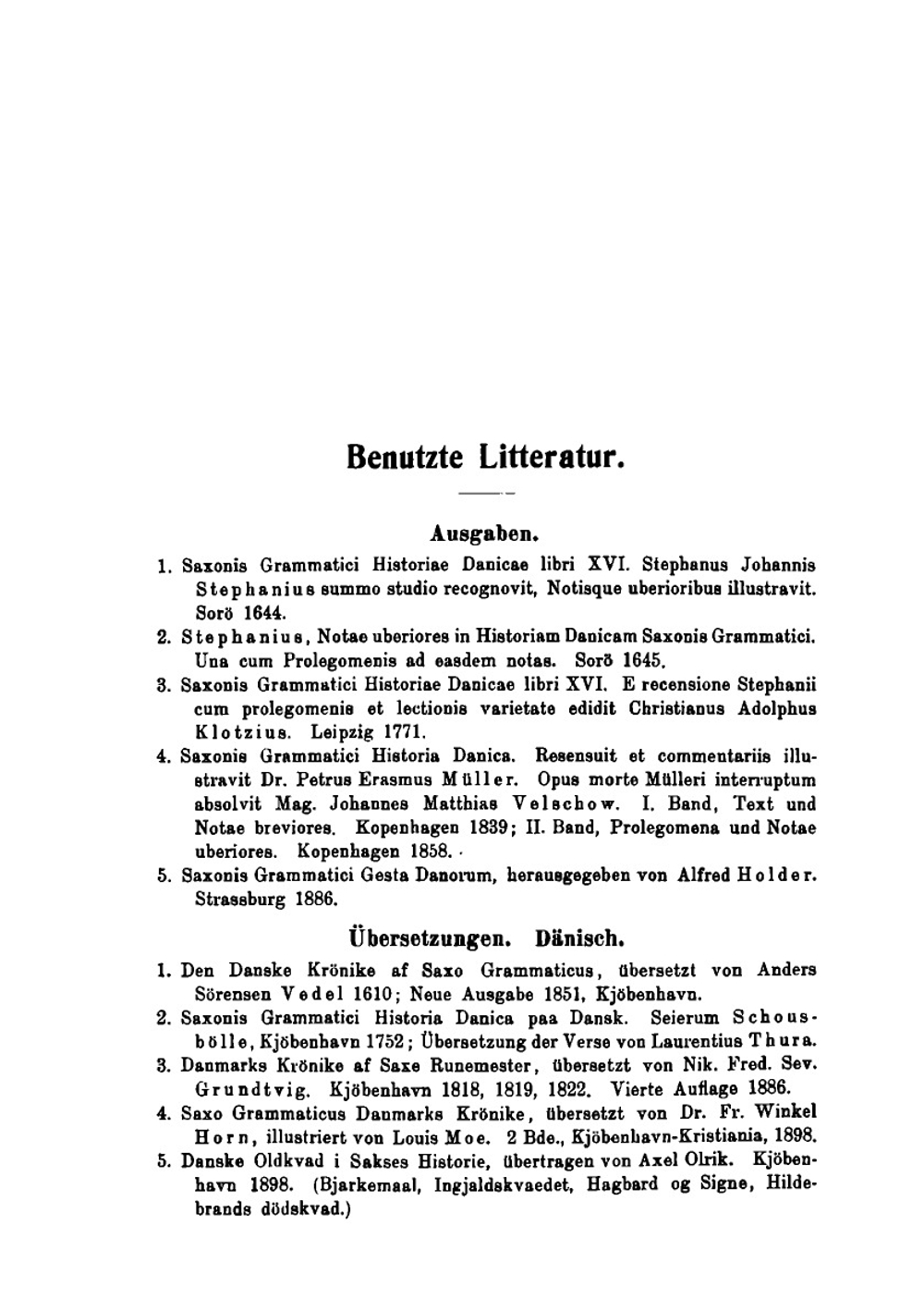 Erläuterungen Zu Den Ersten Neun Büchern Der Dänischen Geschichte Des Saxo Grammaticus | Paul Herrmann