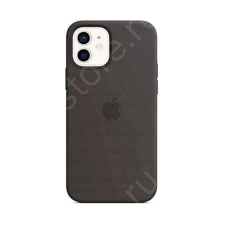 Чехол для iPhone Apple iPhone 12/12 Pro Silicone Case Black