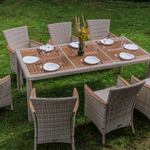 Обеденный комплект ROYAL FAMILY AMELIA бежевого цвета на 8 персон