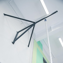 Консоль для канатов и шестов (графит), вынос 2 м ZAVODSPORTA