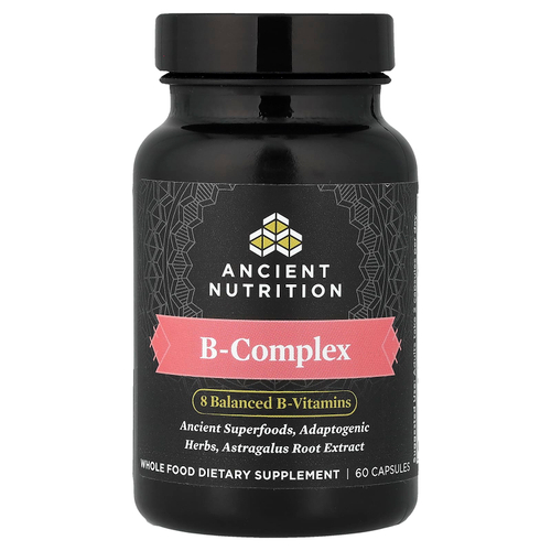 Ancient Nutrition, комплекс витаминов группы B, 60 капсул