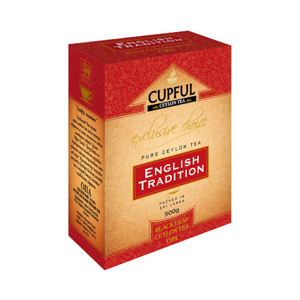 Чай черный крупнолистовой Cupful English Tradition OPA, 500 г