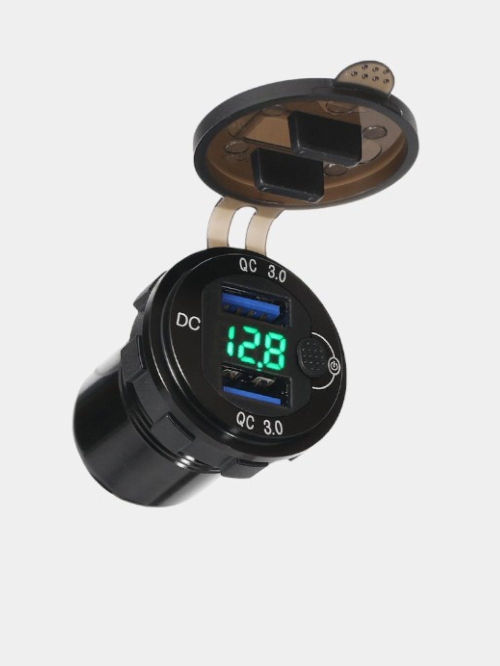 Розетка, разветвитель прикуривателя, 2 USB