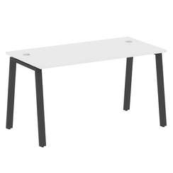 Metal System Стол письменный на А-образном м/к БА.СП-3 Белый/Металл Антрацит 1400*720*750
