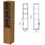 Шкаф полузакрытый "Канц", 350х350х1830 мм, цвет орех пирамидальный (КОМПЛЕКТ)