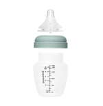 Пластиковая бутылочка Paomma для кормления новорожденных антиколиковая с соской mum effect 0+ 180 мл Sage