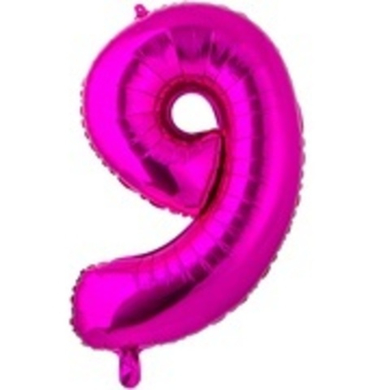 К ЦИФРА 9  26" Фуксия 60 см.