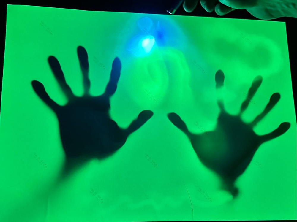 Краска AcidColors Luminescent Glow STANDART, СИНЕ ЗЕЛЕНОЕ СВЕЧЕНИЕ, 100 ГРАММ