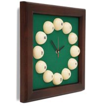 Часы Квадрат пирамида ясень/сукно (№5,Сукно Euro Pro 50 ш1.98м Yellow green)