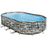 Каркасный бассейн Bestway 56719 (610х366х122 см) с картриджным фильтром и лестницей