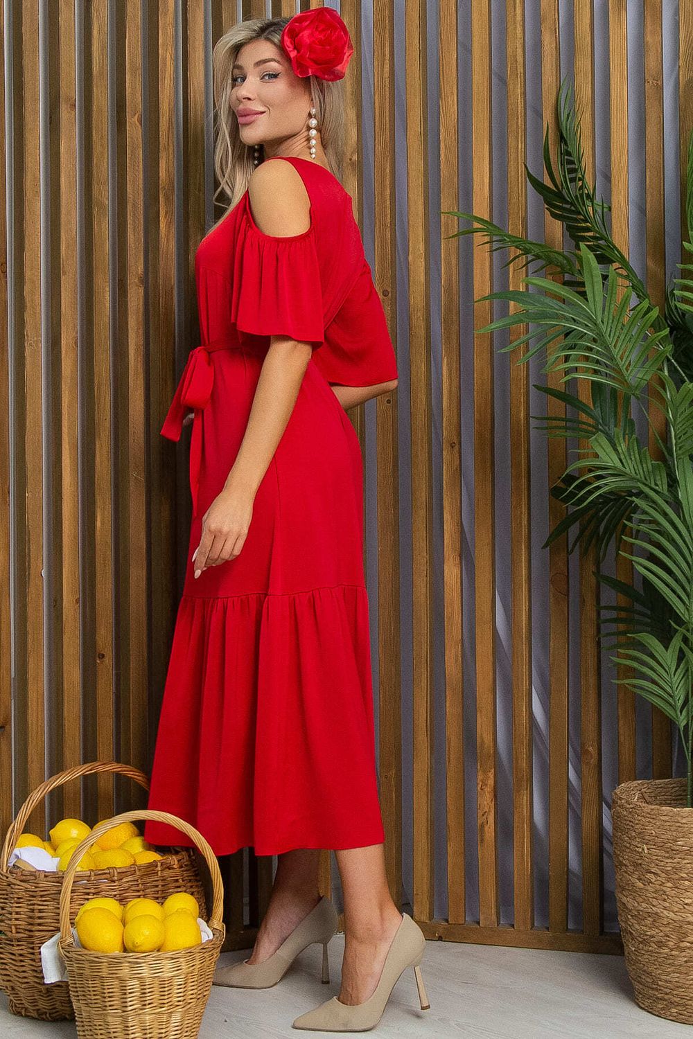 Платье Разбивая сердца (красное) П13347-7М LT Collection