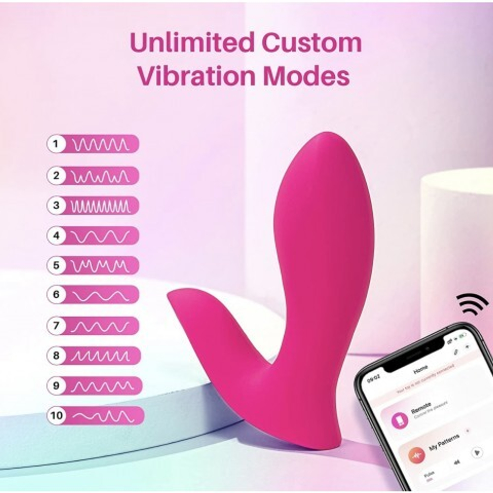 Двойной вибратор Flexer Lovense (для точки G и клитора)