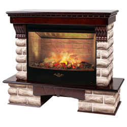 Электрокамин RealFlame Kansas 33/33W AO античный дуб с очагом 3D Firestar 33