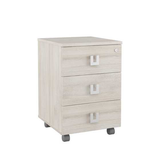Тумба подкатная с 3 ящиками Solid 42x45x62
