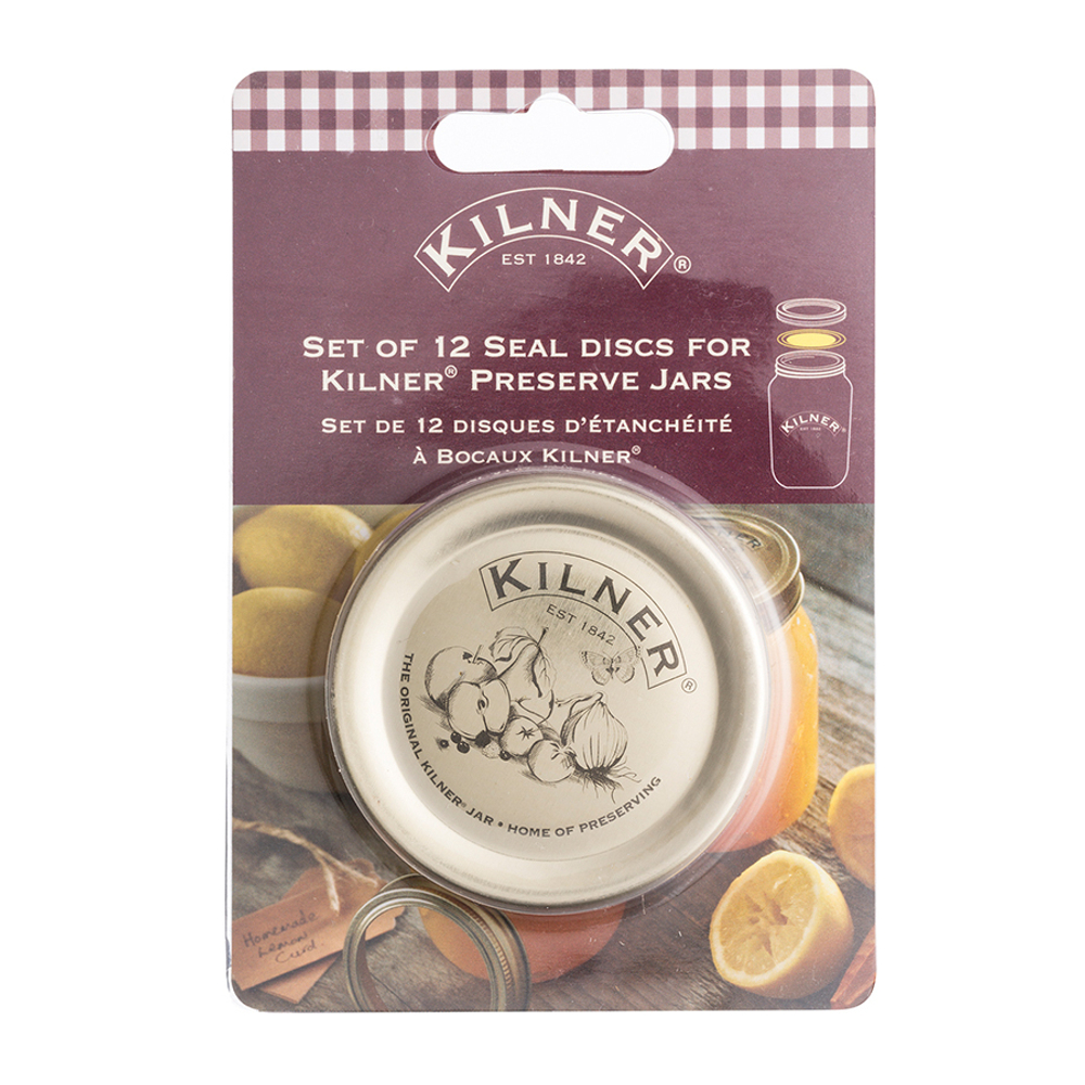 Набор из 12 плоских крышек 6,7 см