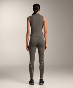 Oysho Футболка на молнии без рукавов, угольный