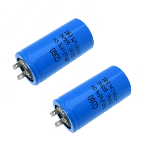 Конденсатор пусковой TOPMAY CD60 (1+1PIN) 250 мкФ 300 В 50х100 мм (2 шт)