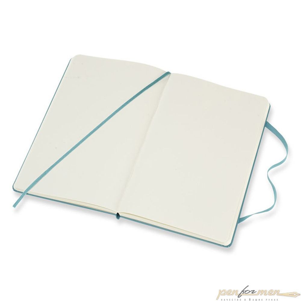 Блокнот Moleskine Classic Large 130х210 мм твердая обложка голубой (QP062B35)