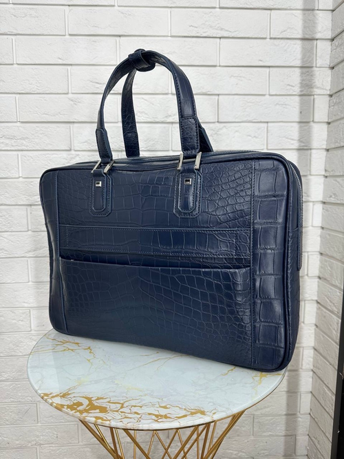 Портфель Zilli из кожи крокодила