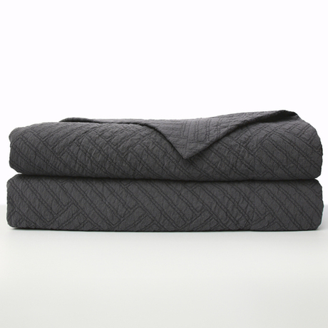 Покрывало 240x260 Claire Batiste Atelier Tilt черное