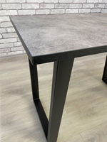 Стол Мир стульев Саен 8, Черный/Бетон