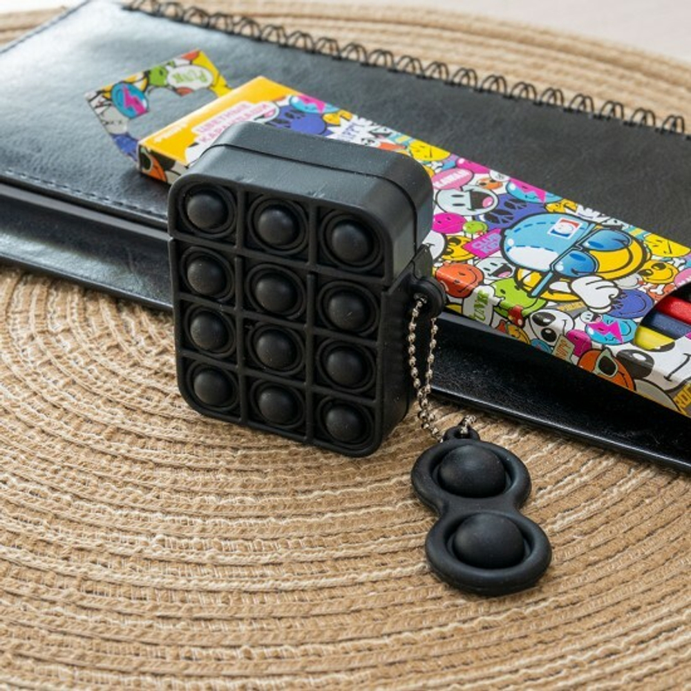 Силиконовый чехол для AirPods Pop it, 012635 Синий