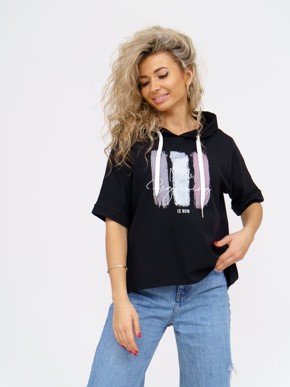 940 Туника "Черный" SveTekst (Акция)