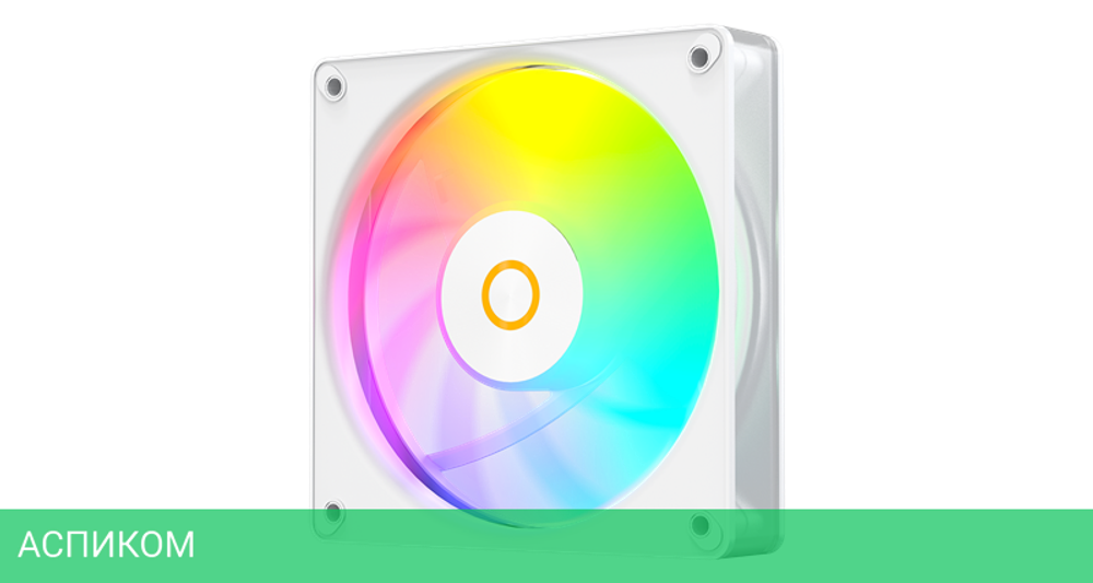 Комплект вентиляторов для корпуса Ocypus Gamma F12 Elite WH ARGB Reverse Blade 3 IN 1 White (Gamma-F12-WH3AM01E-GL)