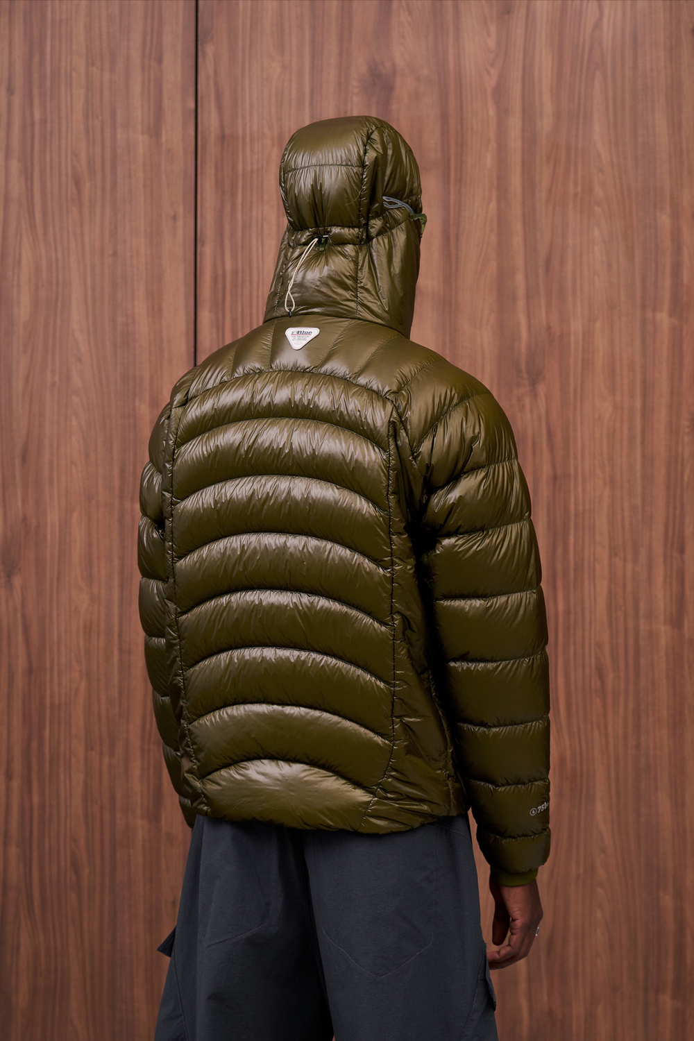 Куртка Nothomme Blue Ultra-Lightweight Water-Repellent Baffled Down Jacket "Olive Green"