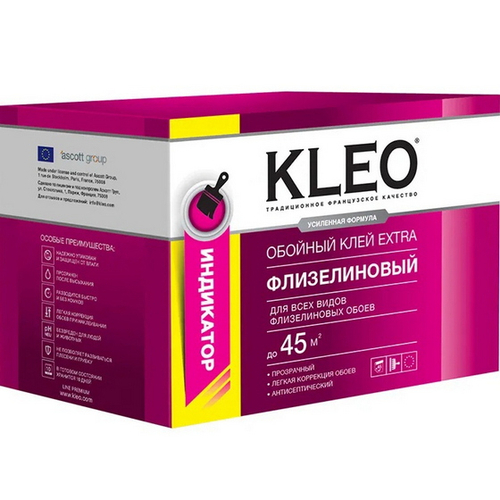 Клей обойный KLEO Экстра флизелин 320г (45м2) с индикатором