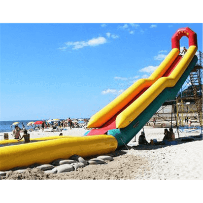 Надувная прямая водная горка для вышки (опоры) «Стрела» с двумя ступенями 12*2,5*5 м