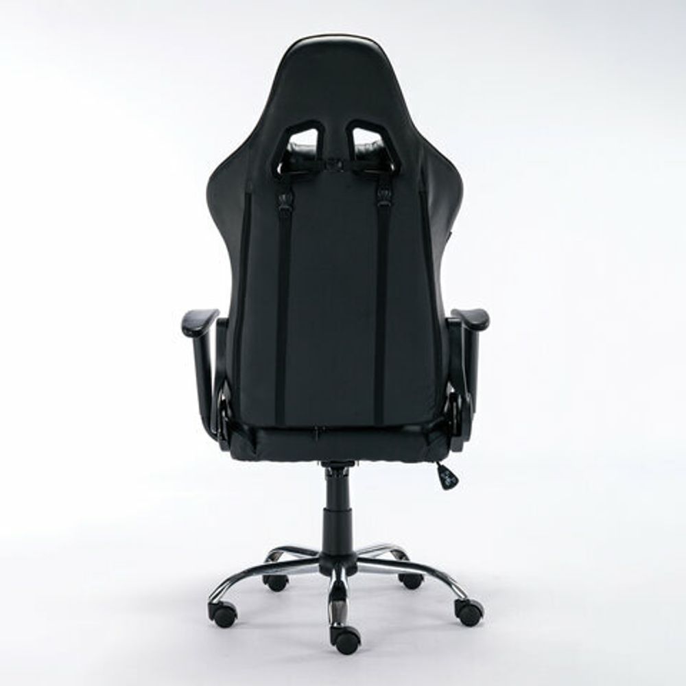 Кресло компьютерное BRABIX "Hunter GM-130", две подушки, экокожа, черное, 532798