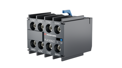 Блок всп. контактов Prompower PLA1KN22 серии Pulse, фронт. монтажа для серии PLC1-K, 2НО+2НЗ