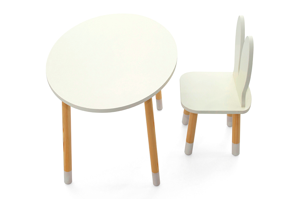 Детский стол Бельмарко Stumpa овал белый