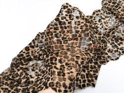 Набор 2А. Бюстгальтер на косточках с мягкими чашками и трусики (кружевной), принт леопард