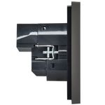 FORTE&PIANO Розетка 1-местная с заземлением с защитными шторками винтовое крепление 16А USB A+A 3,1А FP345 серый IEK