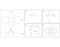 Ambrella Потолочный светодиодный светильник с пультом Original FA416