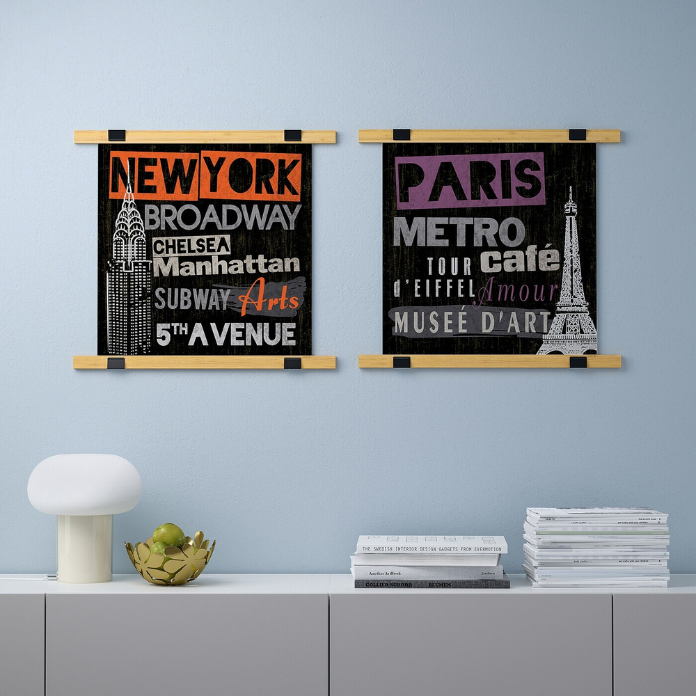 IKEA BILD  (ИКЕА БИЛД)  -  Плакат, города, 50x50 см