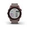 Умные часы Garmin Fenix 7S Sapphire Solar титановый темно-бронзовый с сланцево-серым силиконовым ремешком