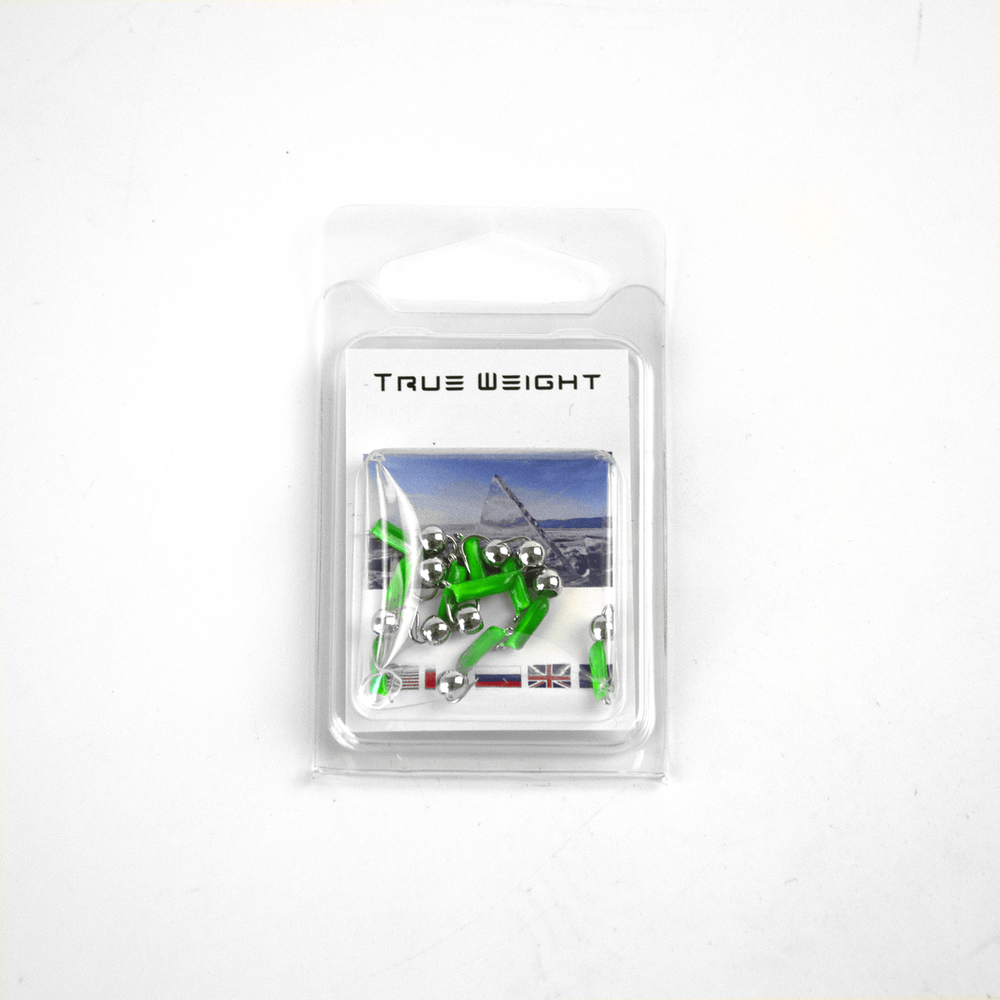 Мормышка True Weight "Гвоздешарик", Зеленый, шарик Никель