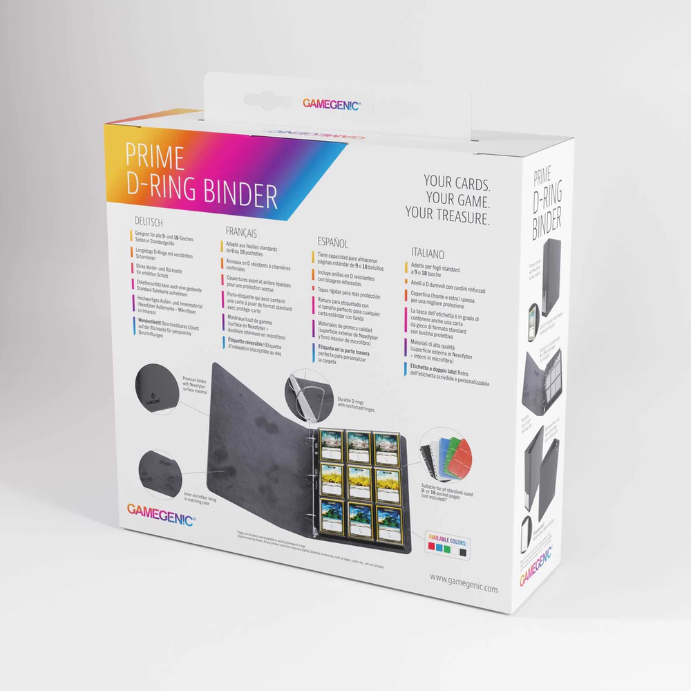 Альбом для хранения карт Gamegenic Prime D-Ring-Binder: Black
