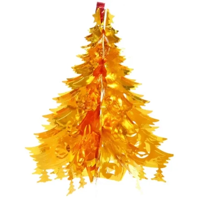 Украшение фольгированное «Волшебная ёлочка» d-40 см, Золото